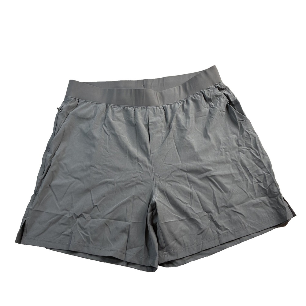 Soothfeel Men's Athletic Running Shorts with Zipper Pocket 5.5" Size XL Gray NWT